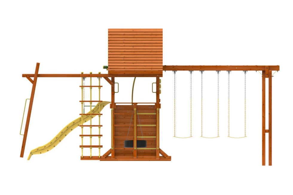 Buy Kiddoro Discovery Den with Monkey Bar Swing Set | Yallatoys.com