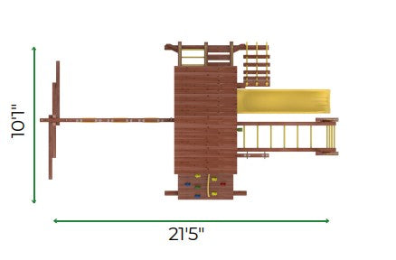 Buy Kiddoro Discovery Den with Monkey Bar Swing Set | Yallatoys.com