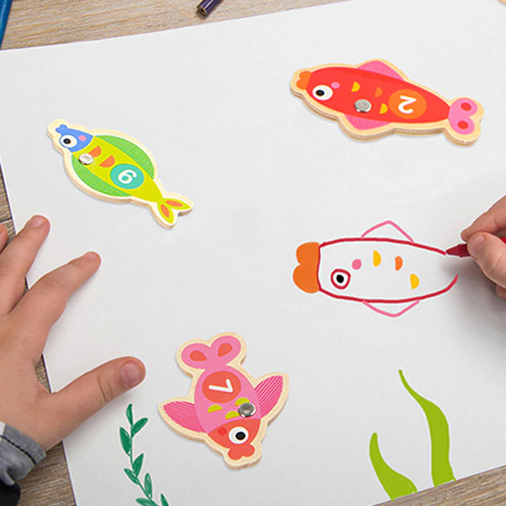 kids hand eye fishing