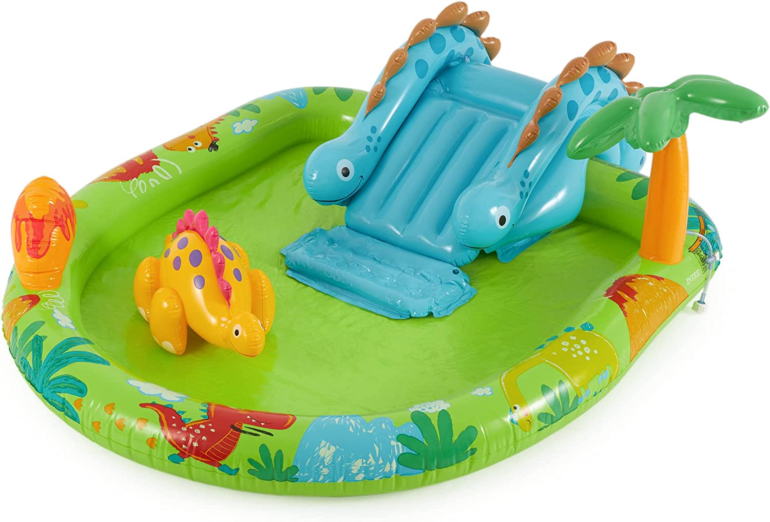 kids inflatable pool with slide