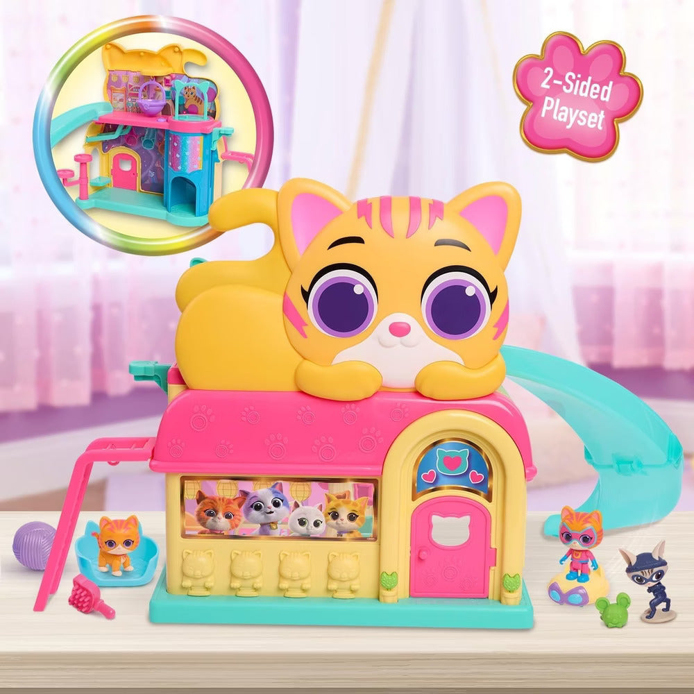 kids kitty play playset