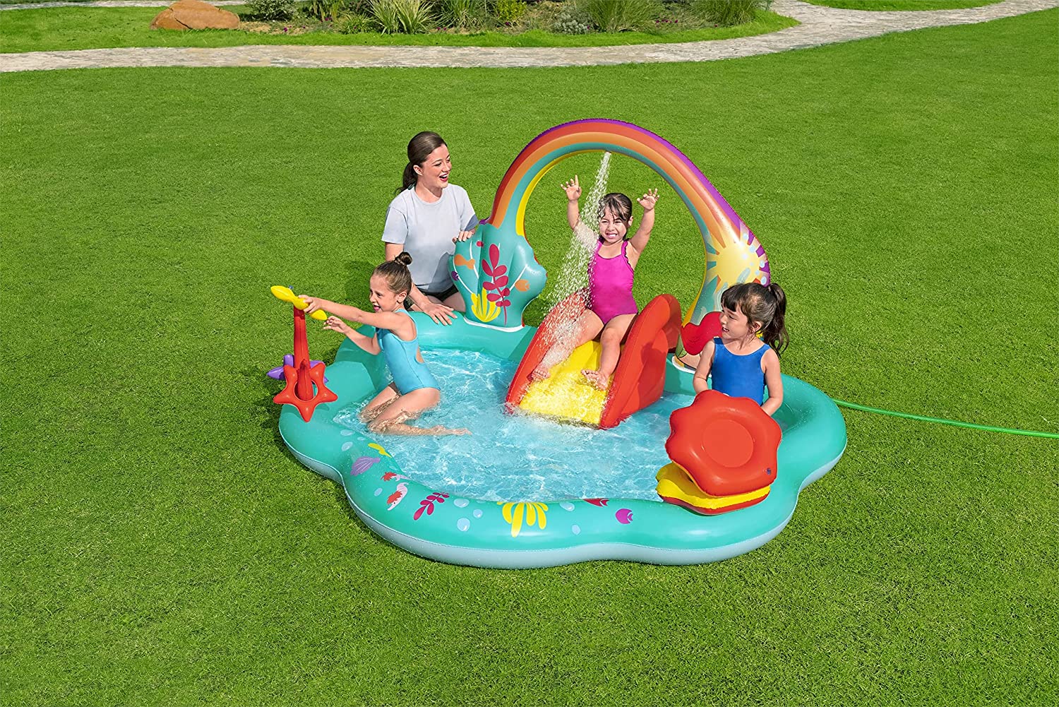 kids mermaid splash pool
