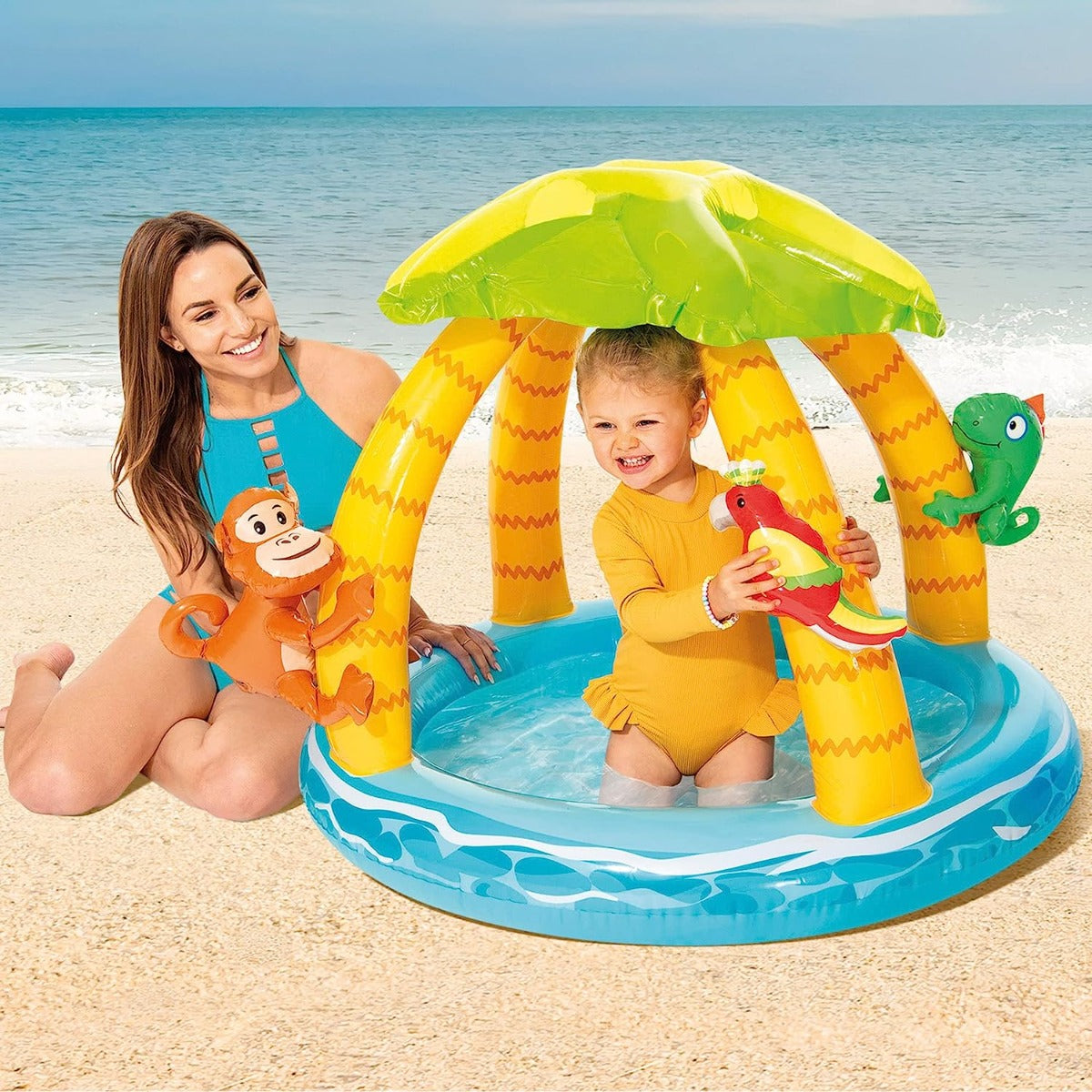 kids tropical inflatable pool
