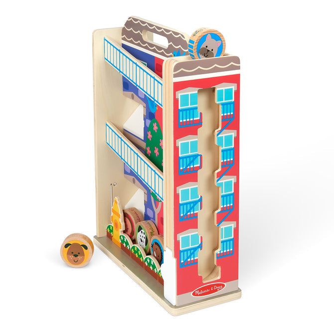kids wooden dollhouse playset