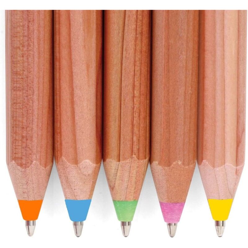 Buy Kikkerland Wooden Ballpoint Pen in a Tub (Sold Separately Subjected to Availability) | Yallatoys.com
