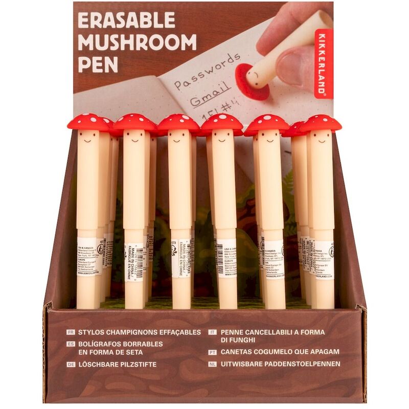 Buy Kikkerland Erasable Mushroom Pen (Sold Seprately Subjected to Availability) | Yallatoys.com