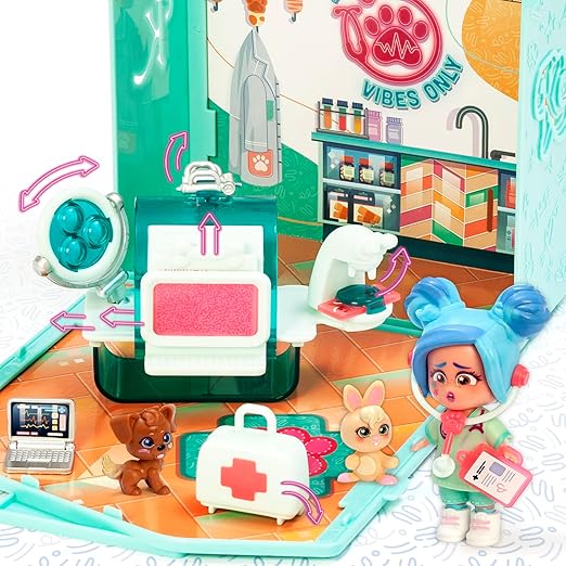 Buy Kookyloos Carlas Pop Up Pet Veterinary Clinic with Accessories | Yallatoys.com