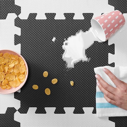 Kinderkraft Foam Mat Puzzle Black 30pcs Kinderkraft Yallatoys