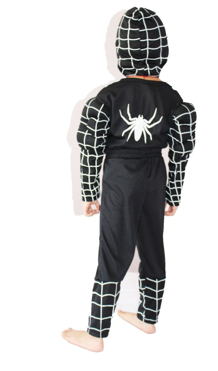 Buy Black Spiderman Costume with Muscle | Yallatoys.com