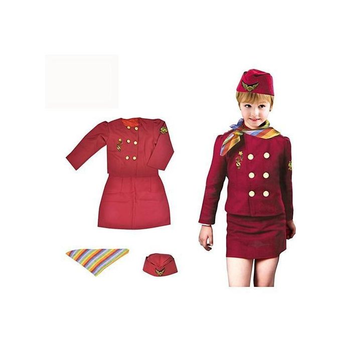 Buy Air Hostess Kids Costume Free Size | Yallatoys.com