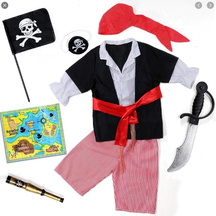 Buy Pirate Costume set Free Size | Yallatoys.com
