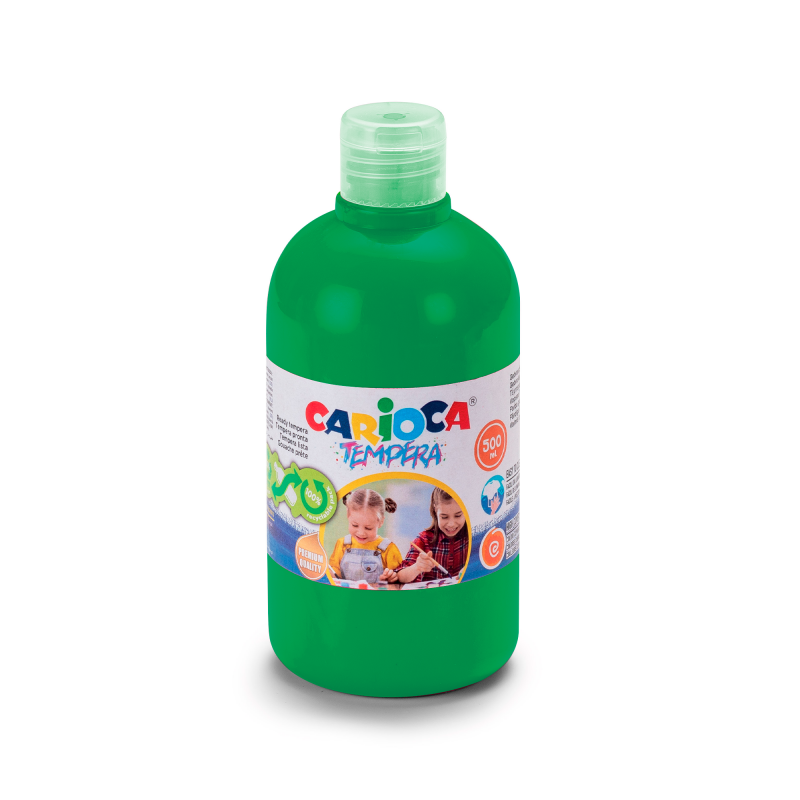 Buy Carioca Tempera Bottle Standard Color 500ml Emerald Green | Yallatoys.com