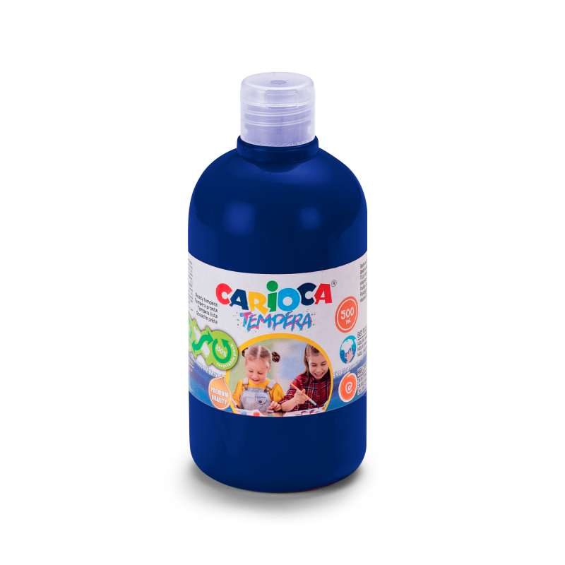 Buy Carioca Tempera Bottle Standard Color 500ml Dark Blue | Yallatoys.com