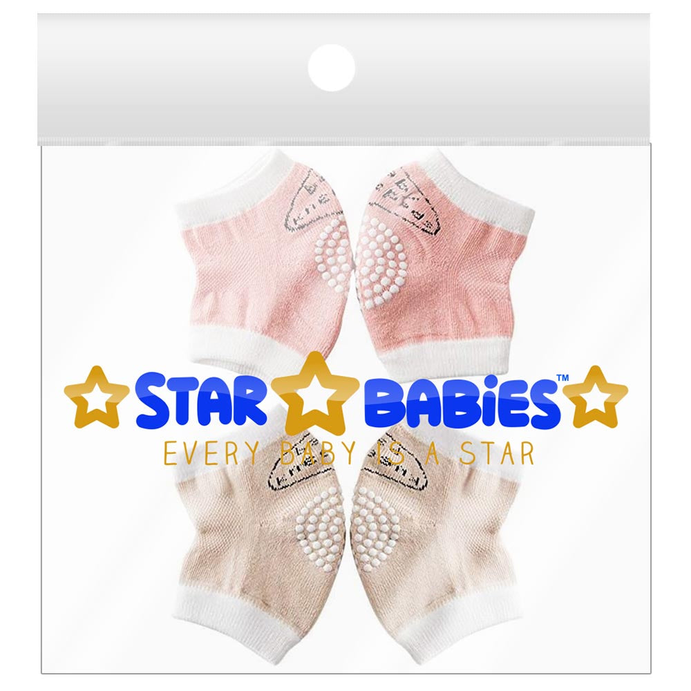 Star Babies Anti Slip Crawling Kneepads Pack Of 2 Girls Multicolour Star Babies Yallatoys