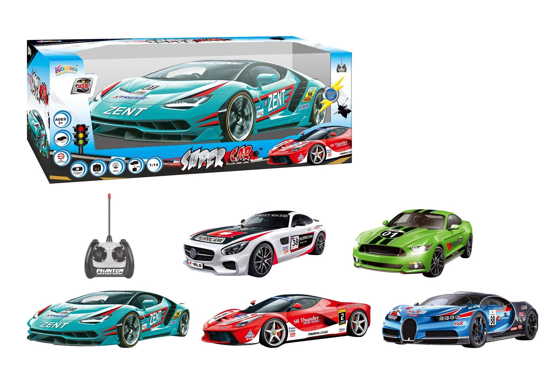 Buy Kidzpro Remote Control Super Sports Car (Sold Separately Subject to Availability) | Yallatoys.com