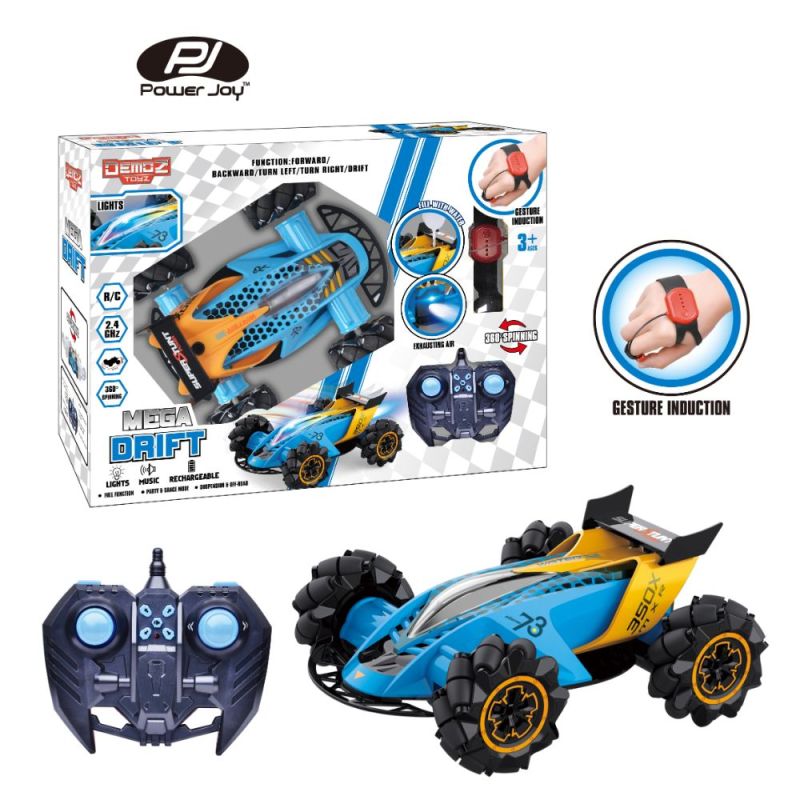 Buy Kidzpro Remote Control Mega Drift Car 2.4G with Lights and Music Blue | Yallatoys.com