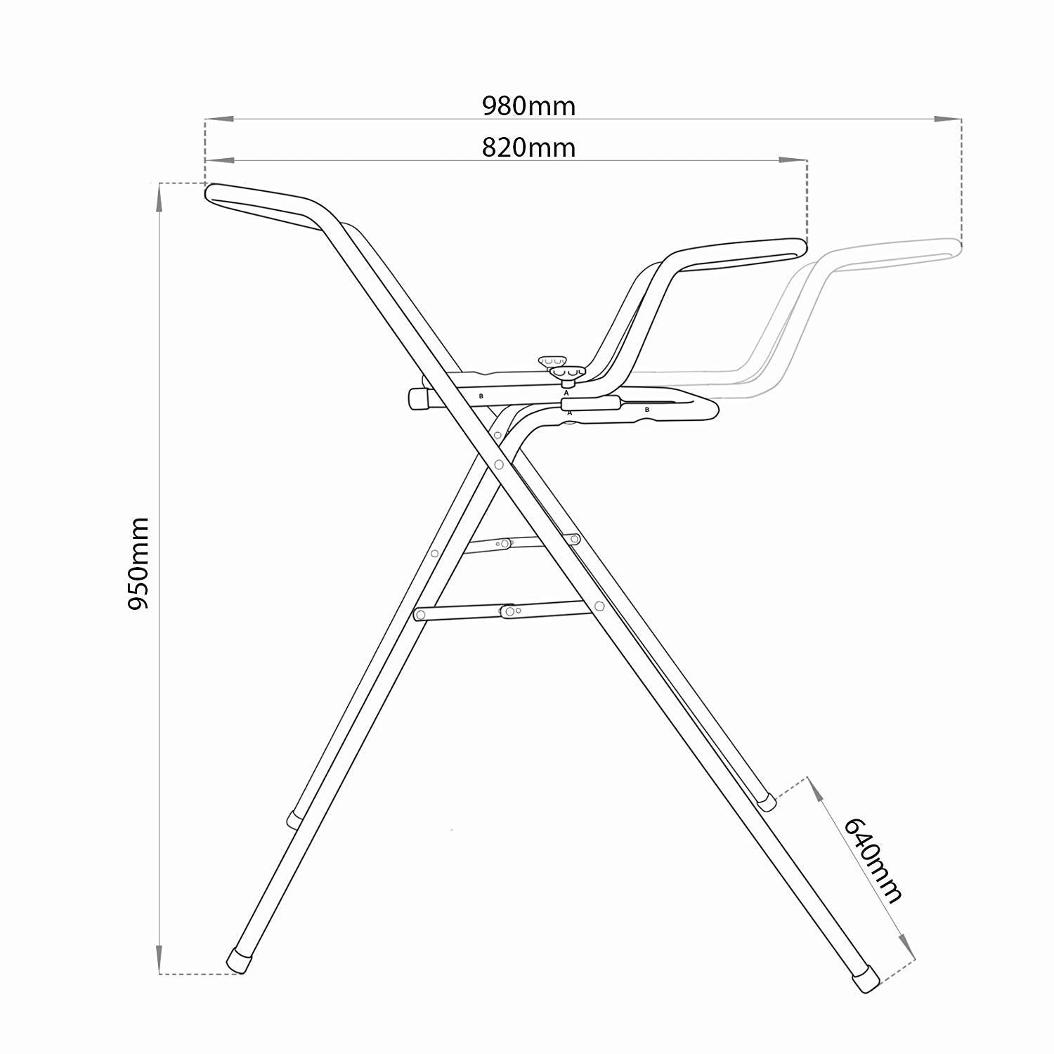 Keeeper Universal Stand For Baths 84/100 Cm White Keeeper Yallatoys