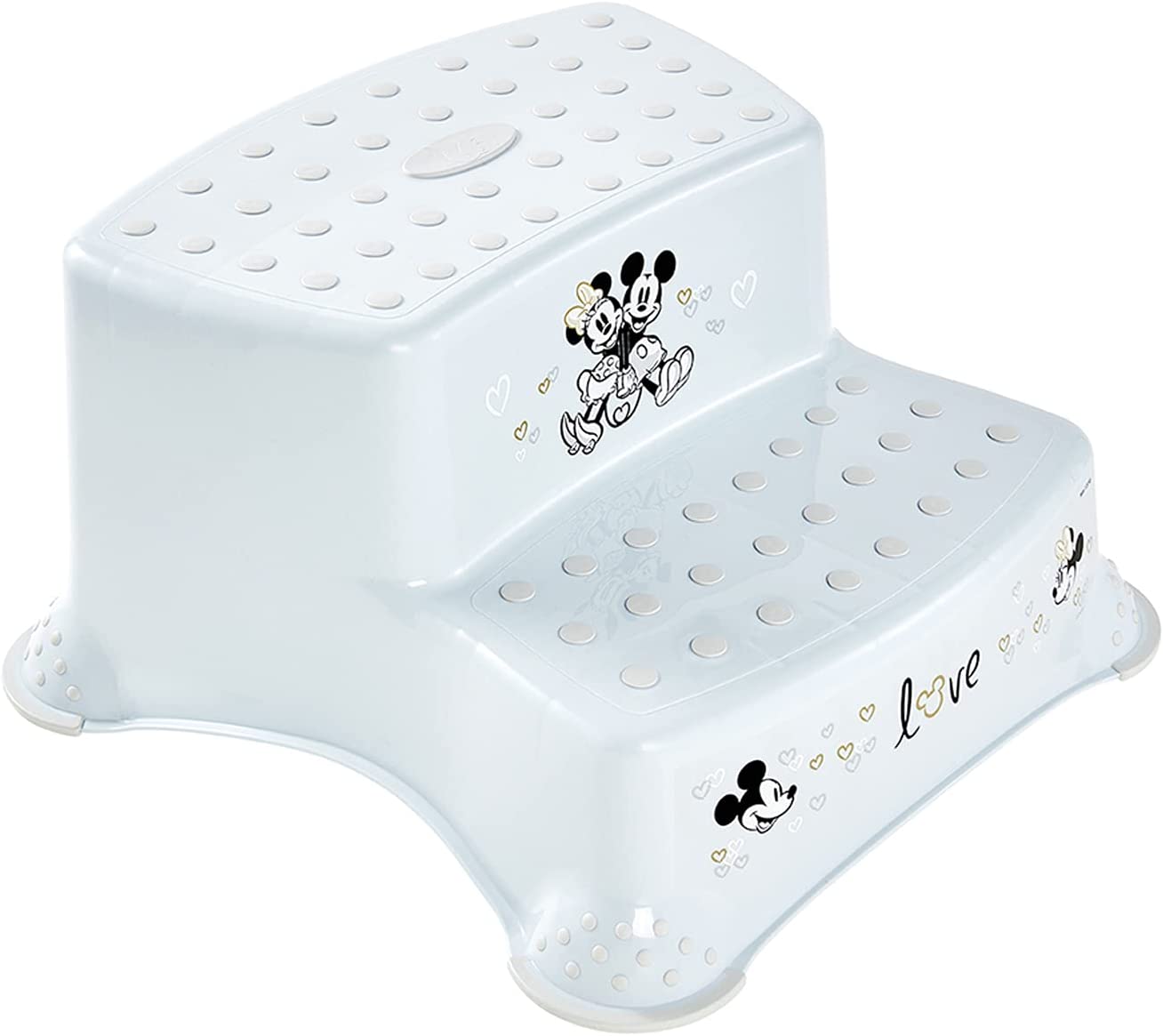 Keeeper Disney Double Step Stool With Anti Slip Function Minnie Mickey Blue Keeeper Yallatoys