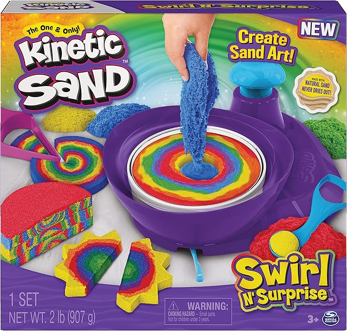 Buy Kinetic Sand Swirl N Surprise Playset | Yallatoys.com