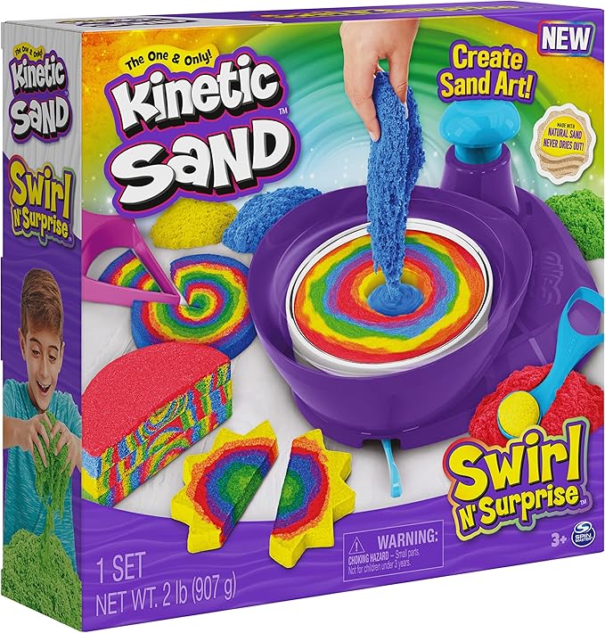 Buy Kinetic Sand Swirl N Surprise Playset | Yallatoys.com