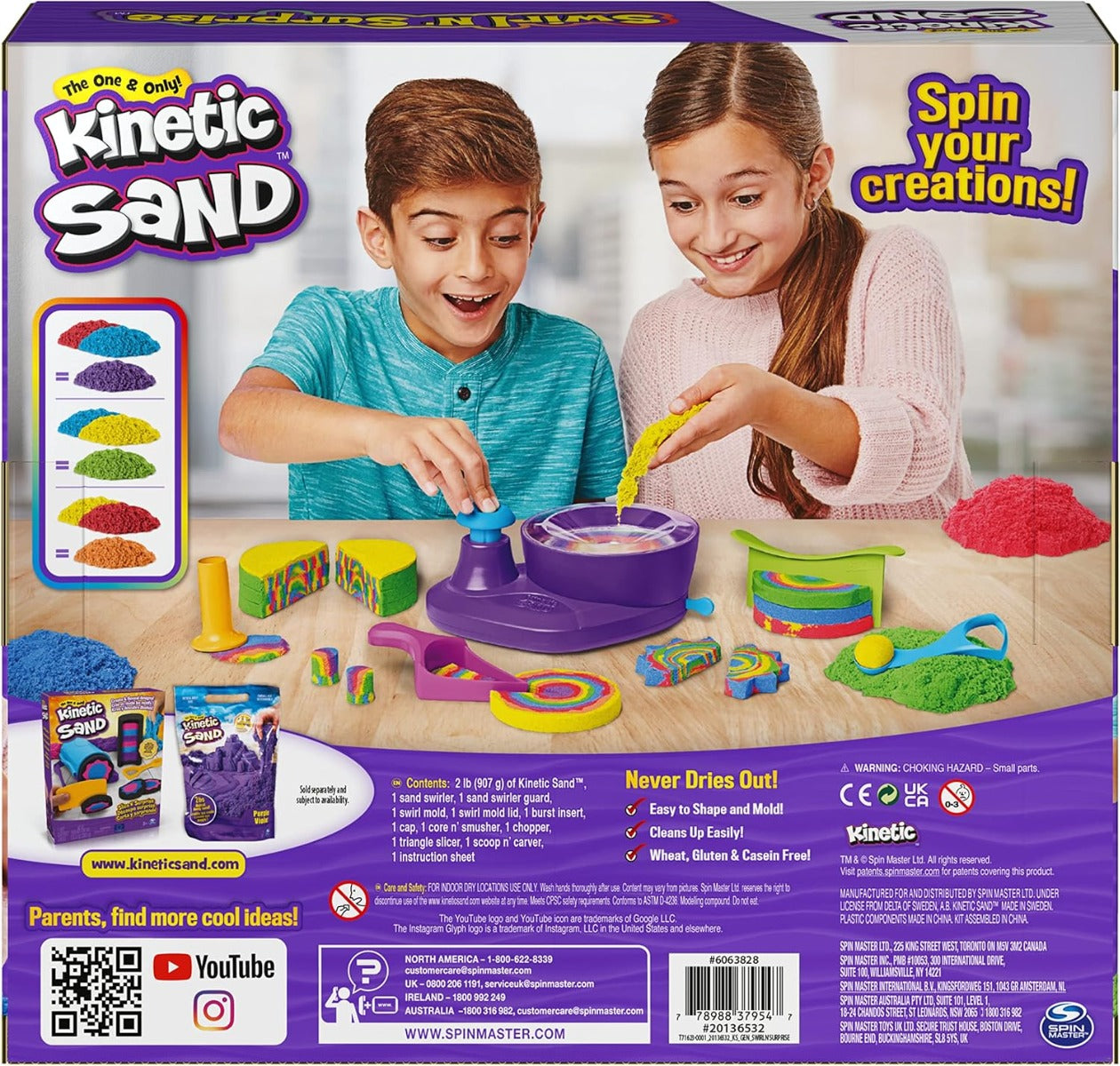 Buy Kinetic Sand Swirl N Surprise Playset | Yallatoys.com