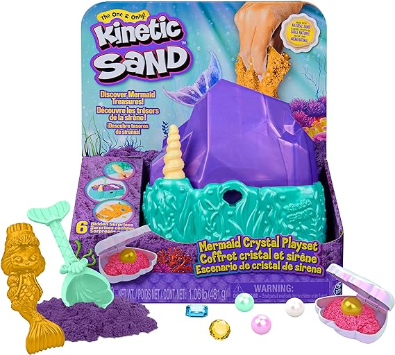 Buy Kinetic Sand Mermaid Crystal Playset | Yallatoys.com