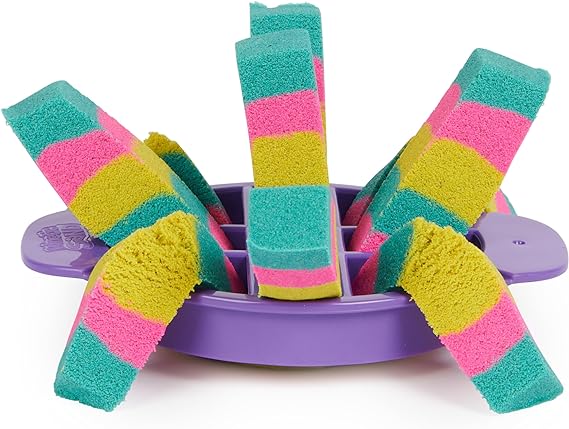 Buy Kinetic Sand Ultimate Sandisfying Set with 2lb of Pink Yellow and Teal Play Sand 10 Molds and Tools | Yallatoys.com