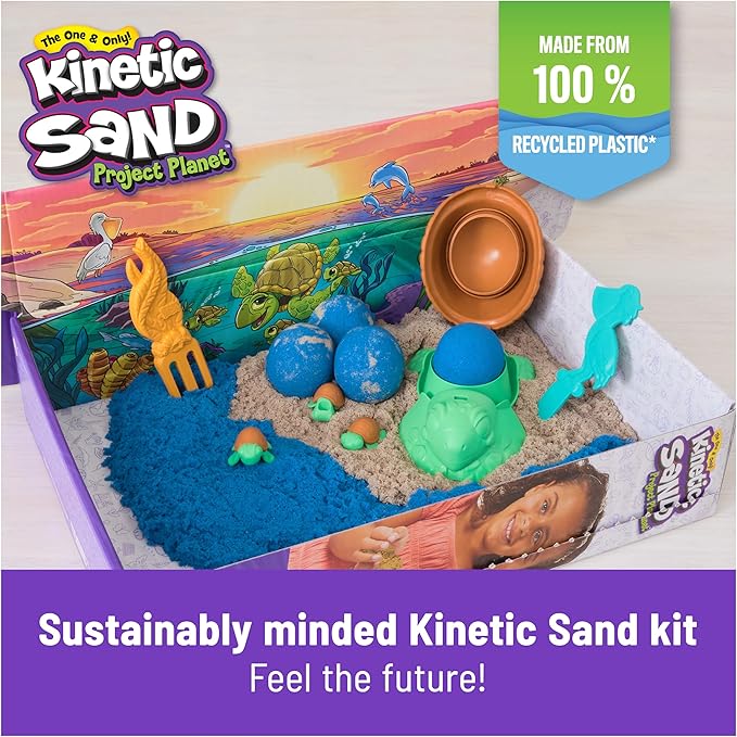 Buy Kinetic Sand Project Planet Turtle Beach 14oz Play Sand | Yallatoys.com