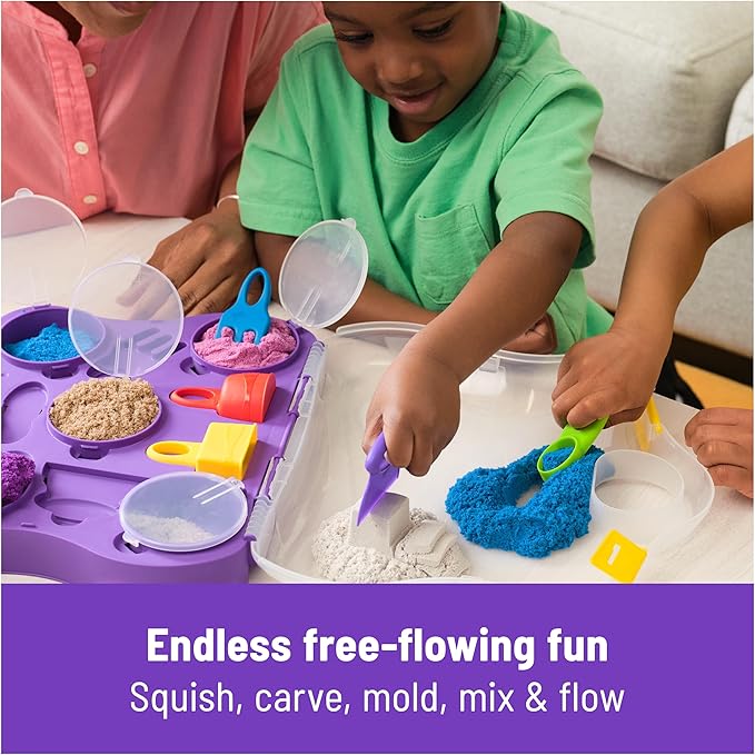 Buy Kinetic Sand Variety Case with Beach Neon & Shimmer Play Sand 2lbs | Yallatoys.com
