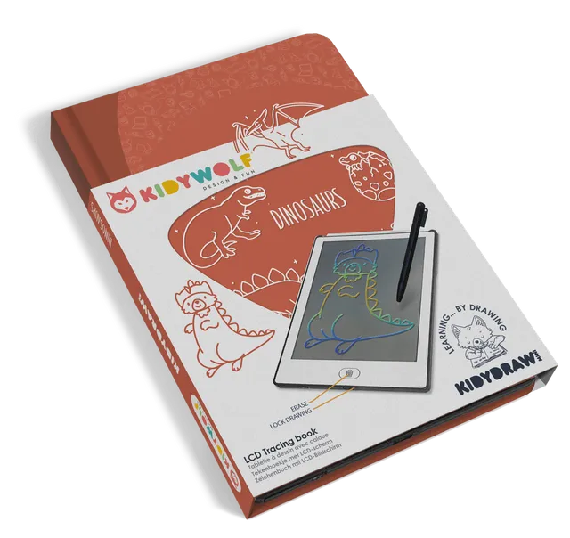 Buy Kidywolf Kidydraw Mini Lcd Tracing Book Dinos | Yallatoys.com