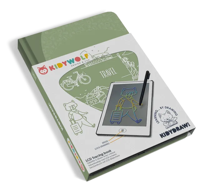 Buy Kidywolf Kidydraw Mini Lcd Tracing Book Travel | Yallatoys.com