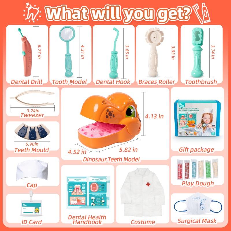 Buy Kidewan 2in1 Orthodontic and Role Play Dental Office Toy Set | Yallatoys.com