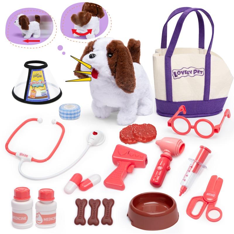 Buy Kidewan Electric Plush Saint Bernard Examine Kit 20pcs | Yallatoys.com