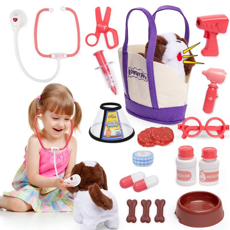 Buy Kidewan Electric Plush Saint Bernard Examine Kit 20pcs | Yallatoys.com