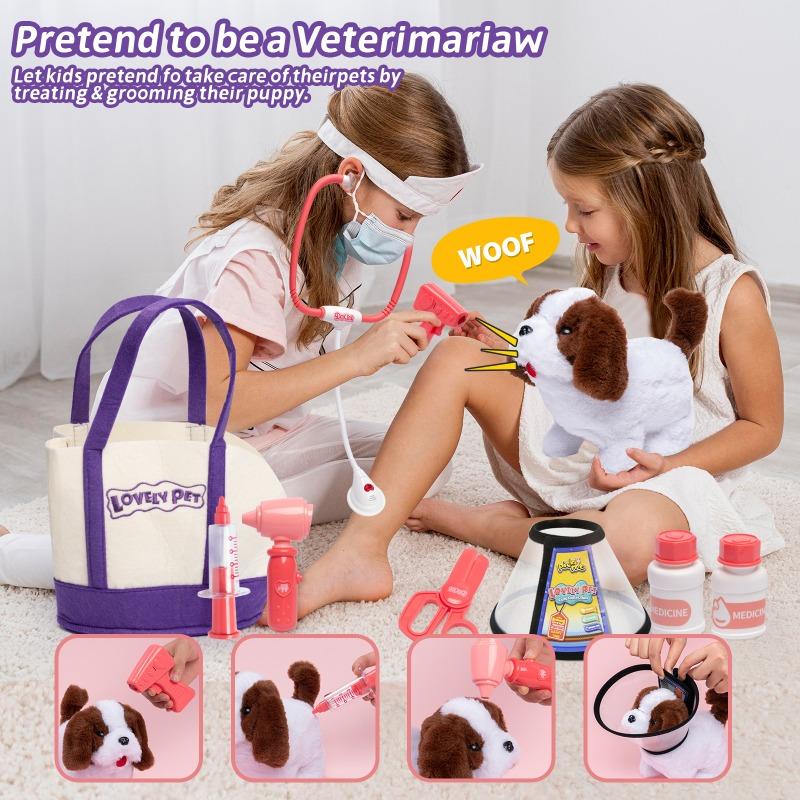 Buy Kidewan Electric Plush Saint Bernard Examine Kit 20pcs | Yallatoys.com