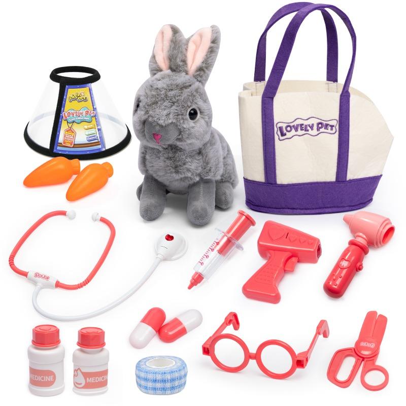 Buy Kidewan Belgian Plush Flemish Giant Examine Kit 16pcs | Yallatoys.com