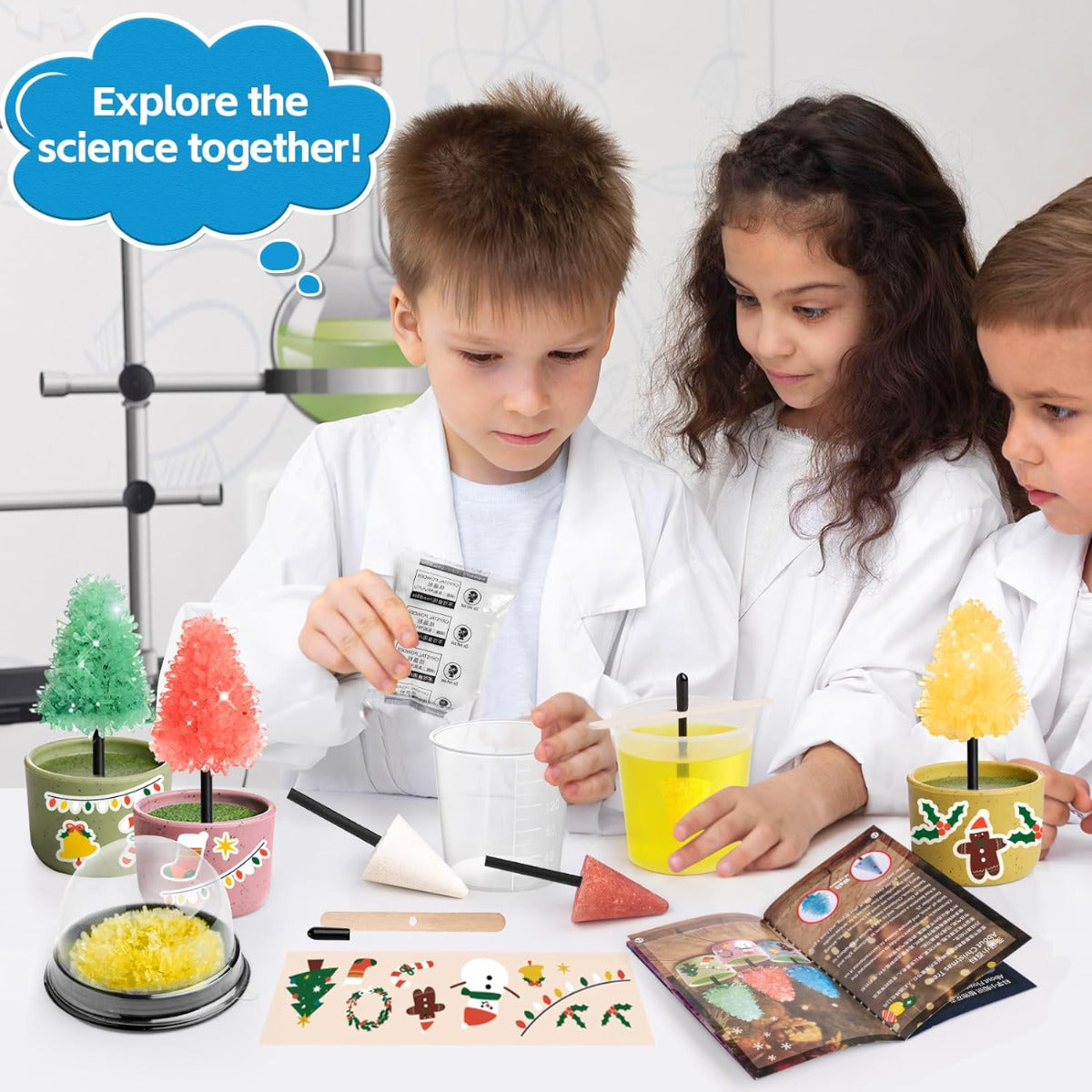 Buy Kidewan Grow A Garden Crystal Growing Science Kit 4 in 1 | Yallatoys.com