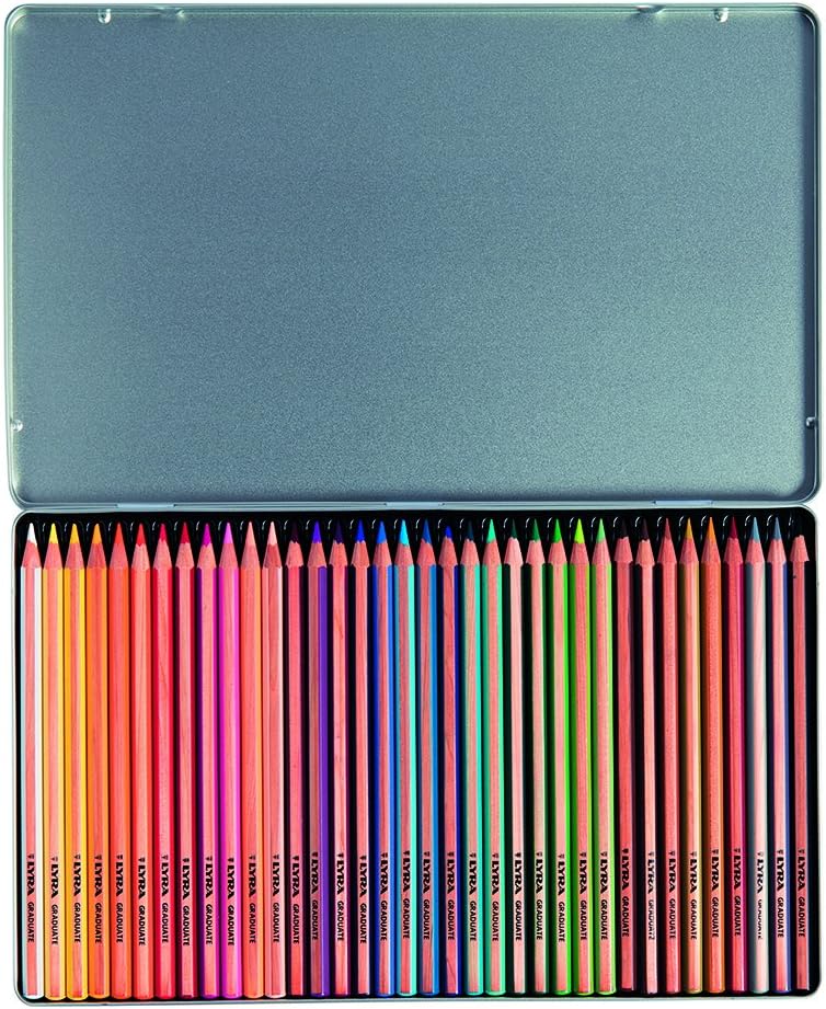 Buy Lyra Graduate Permanent Colored Pencil Tin Box Of 36 | Yallatoys.com