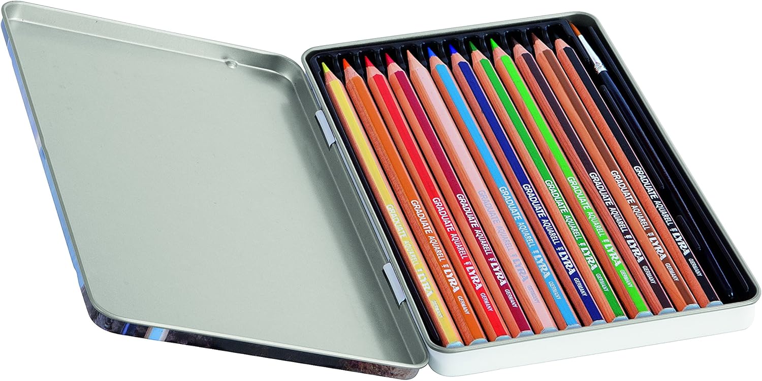 Buy Lyra Graduate Aquarell Pencil Tin Box Of 12 | Yallatoys.com