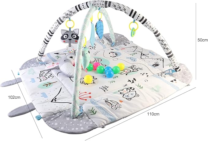 Babyjem Play Mat With Balls Rose Color 0 Months+ Babyjem Yallatoys