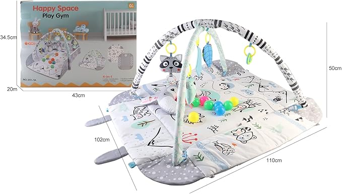 Little Angel 4 in 1 Foldable and Convertible Baby Play Gym Little Angel Yallatoys