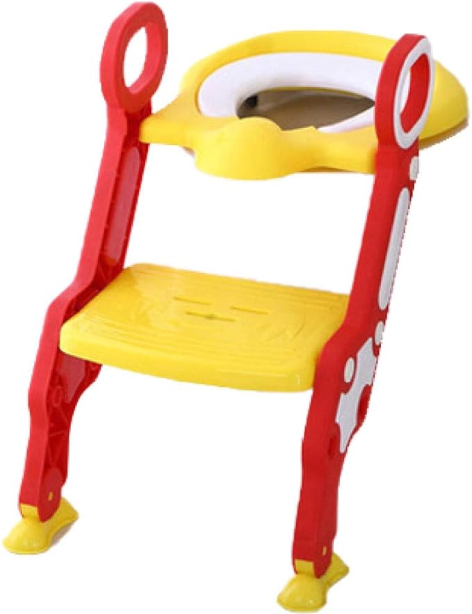 Little Angel Baby Potty Training Toilet Seat with Ladder Yellow Little Angel Yallatoys