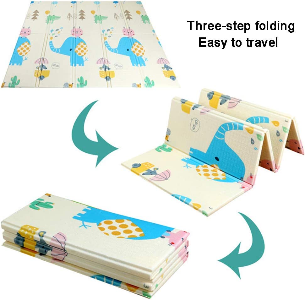 Little Angel Baby Playmat Animals Double Sided