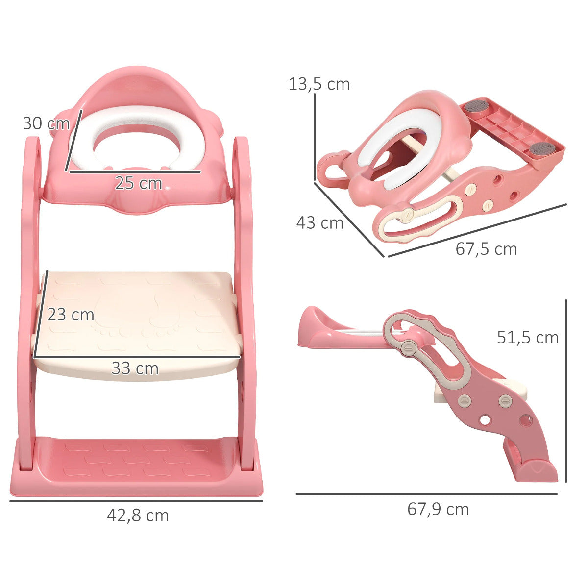 Little Angel Potty Training Step Potty Pink Little Angel Yallatoys