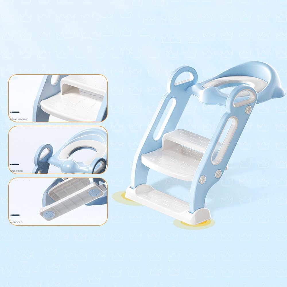Little Angel Potty Training Step Potty Blue Little Angel Yallatoys