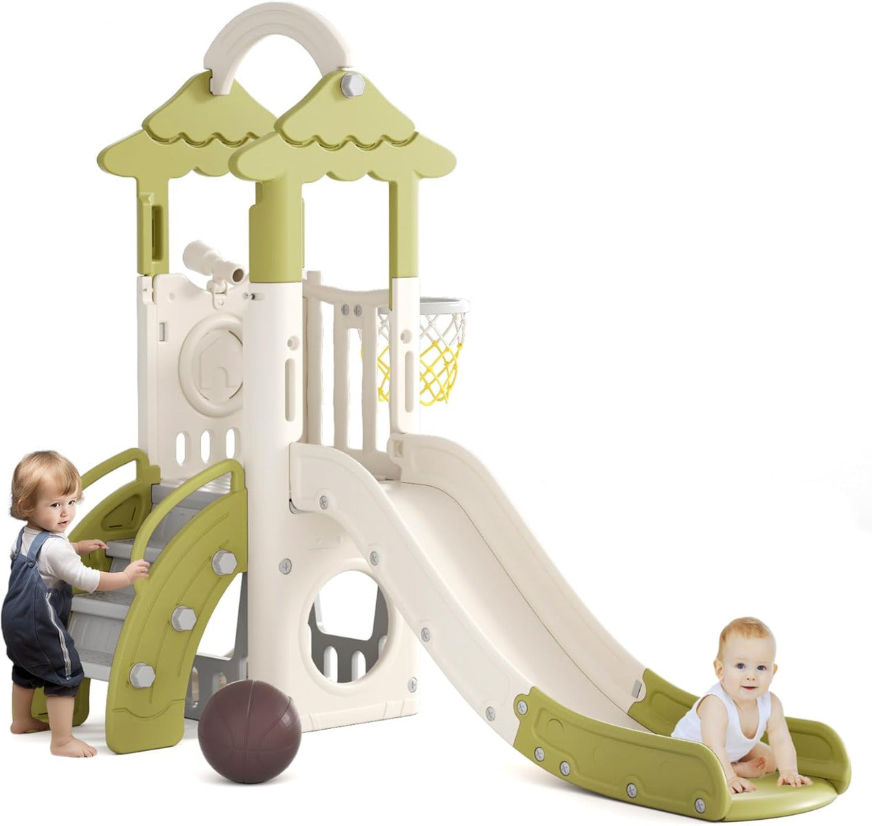 Buy Little Angel Kids Tree House slide Green | Yallatoys.com