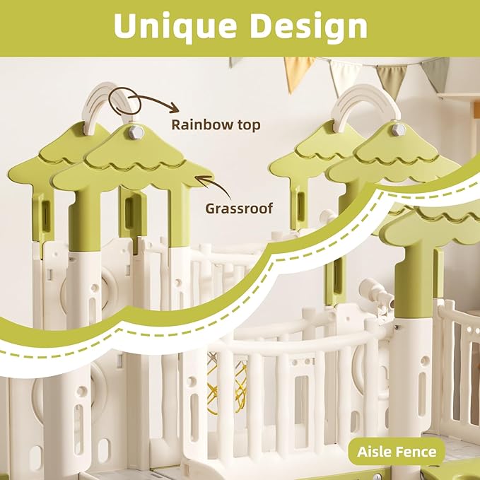 Buy Little Angel Double Kids Tree House slide Green | Yallatoys.com