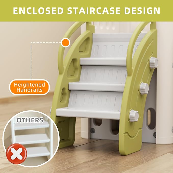Buy Little Angel Double Kids Tree House slide Green | Yallatoys.com