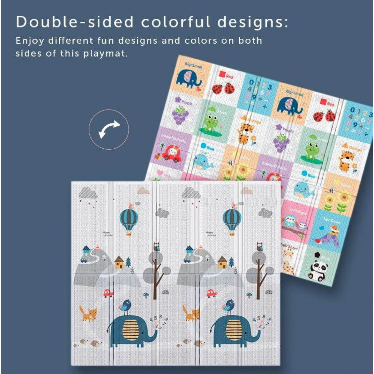 Little Angel Baby Playmat Double Sided Elephant