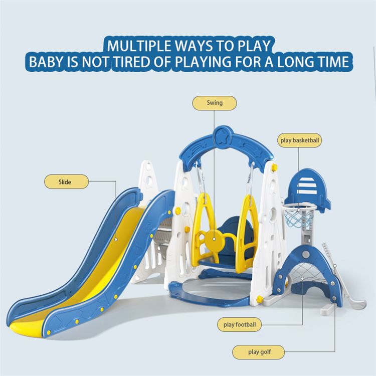 Buy Little Angel Kids Slide And Swing Blue | Yallatoys.com